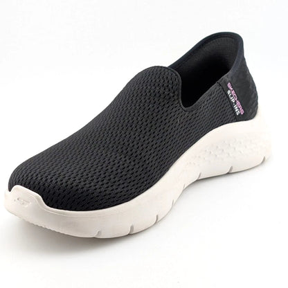 Skechers Women Size 6.5W Go Walk Flex Slip In Black Comfort Shoes 124963W Skechers