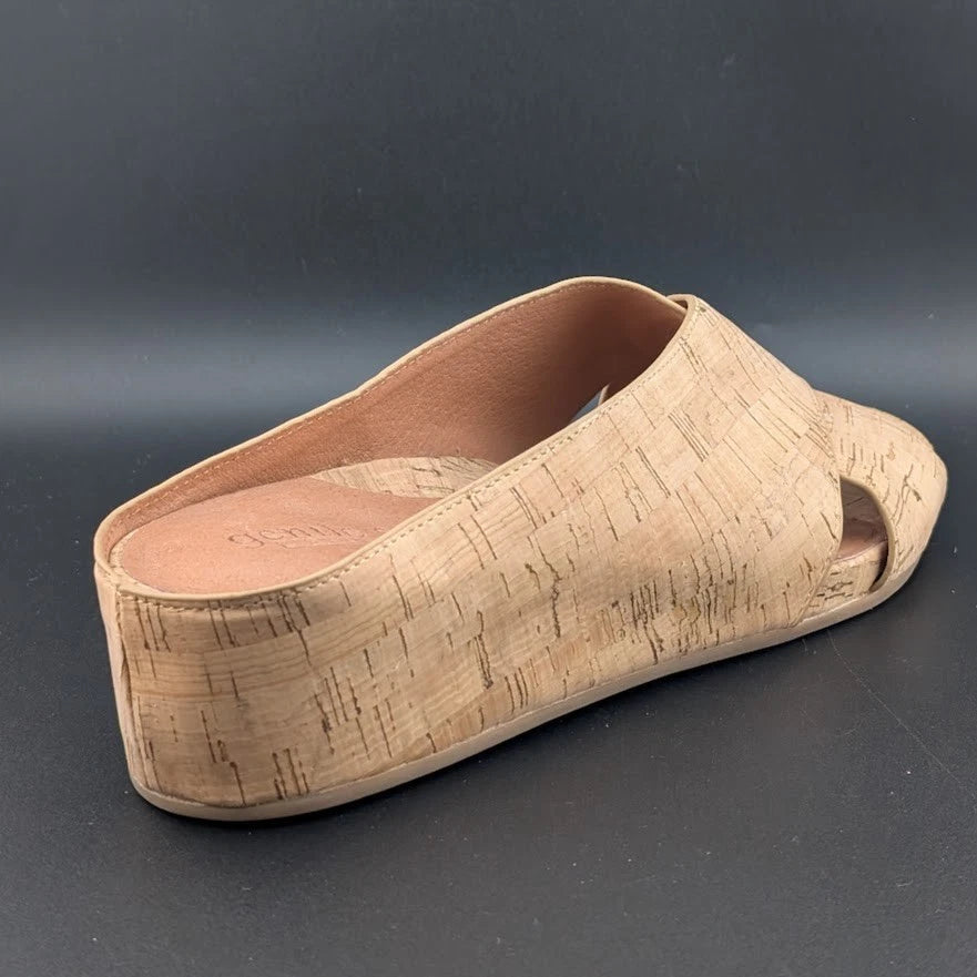 Gentle Souls by Kenneth Cole Gianna X-Band Slide Sandals Cork Women's Size 10 SoleComfort.shoes