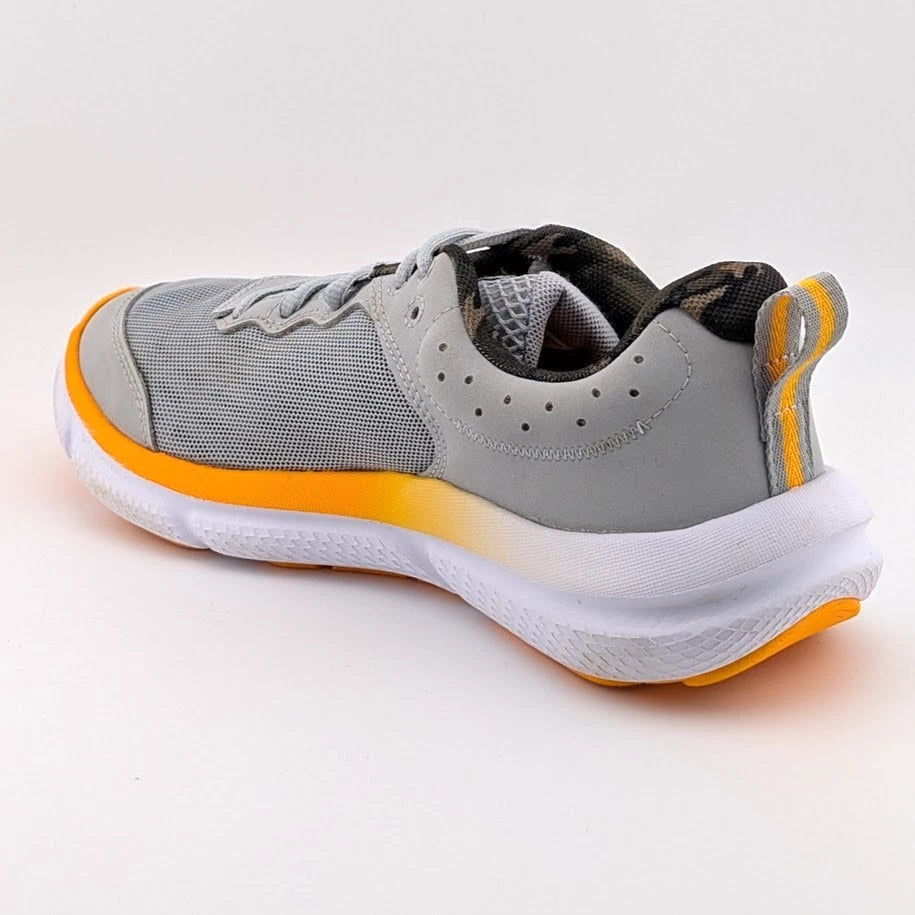 Under Armour Unisex's Grade School Assert 10 Running Shoe Size 5Y Grey/Orange SoleComfort.shoes