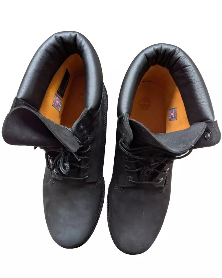 Timberland Men’s Premium 6” Lace Waterproof Boot - Matte Black 11.5 TB 010073
