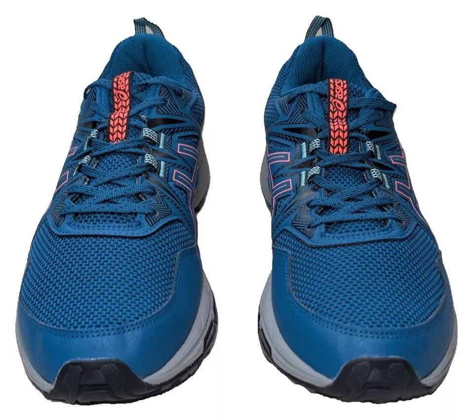 Pre-Owned ASICS Gel-Venture 8 Running Shoes Women's Sz 12 / Mens 10.5  Deep Sea Teal/Coral