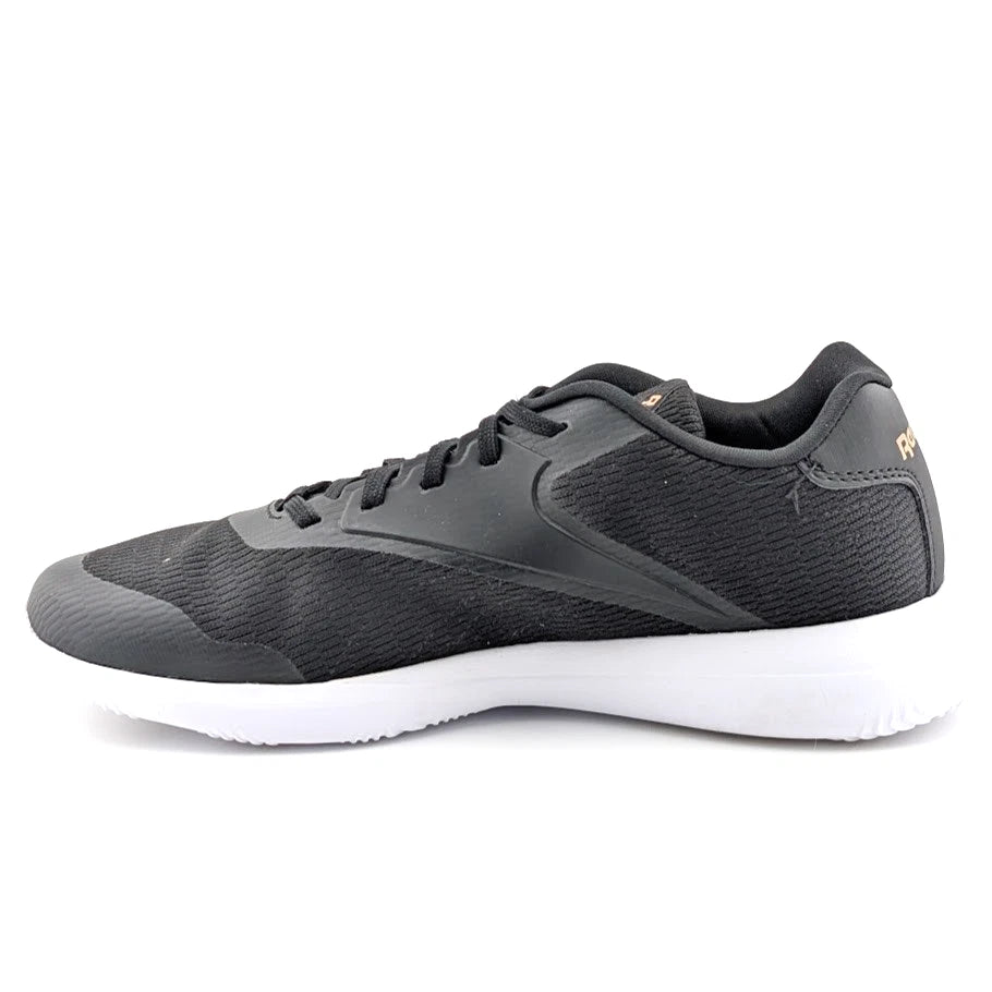 Reebok Stridium Women's Size 7 Black Golden Bronze Athletic Walking Shoe SoleComfort.shoes