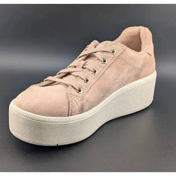 Skechers Womens Size 7.5 Martha Stewart Plateau Chic Lady Rose Suede Leather - SoleComfort.shoes