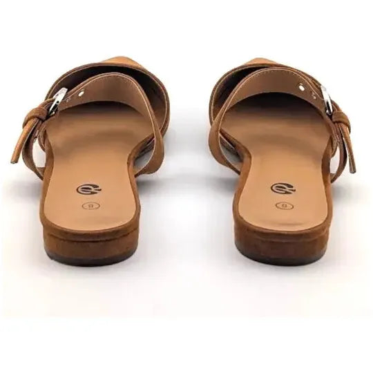 Pre-owned Rekayla Women’s Size 8 Mules, Closed Pointed Toe, Backless Loafer Shoe, Brown SoleComfort.shoes