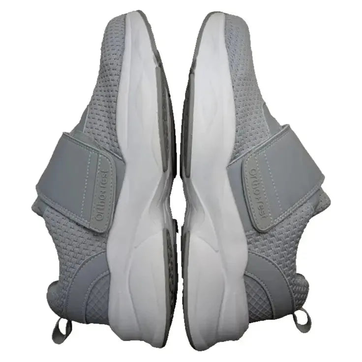 Ortho+rest Women Diabetic Shoes with Adjustable Closure 11 Wide, Light Grey Ortho+rest