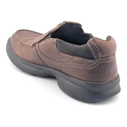 Clarks Mens Size 7 Bradley Free Slip On Leather Loafers Tan Tumbled Shoes 54366 - SoleComfort.shoes