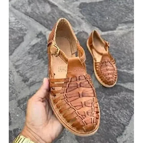 Macarena Sandals Women's Huarache Colorful Leather Mexican Style US Size 6.5-7 Macarena