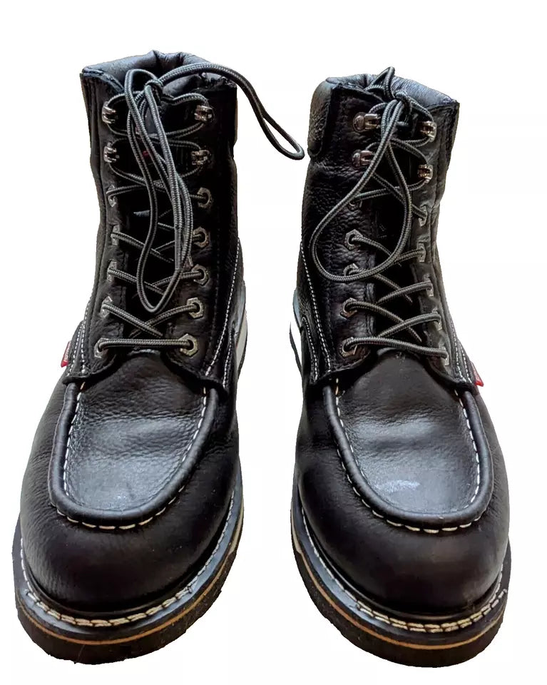 Sureway SW601M Mens Black Leather Soft Toe Work Boot Size 12M (US) Slip/Oil Res