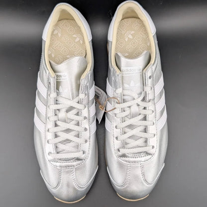 adidas Country OG Womens Size 8 Lace Up Silver White Sneakers Shoes JP7636 SoleComfort.shoes