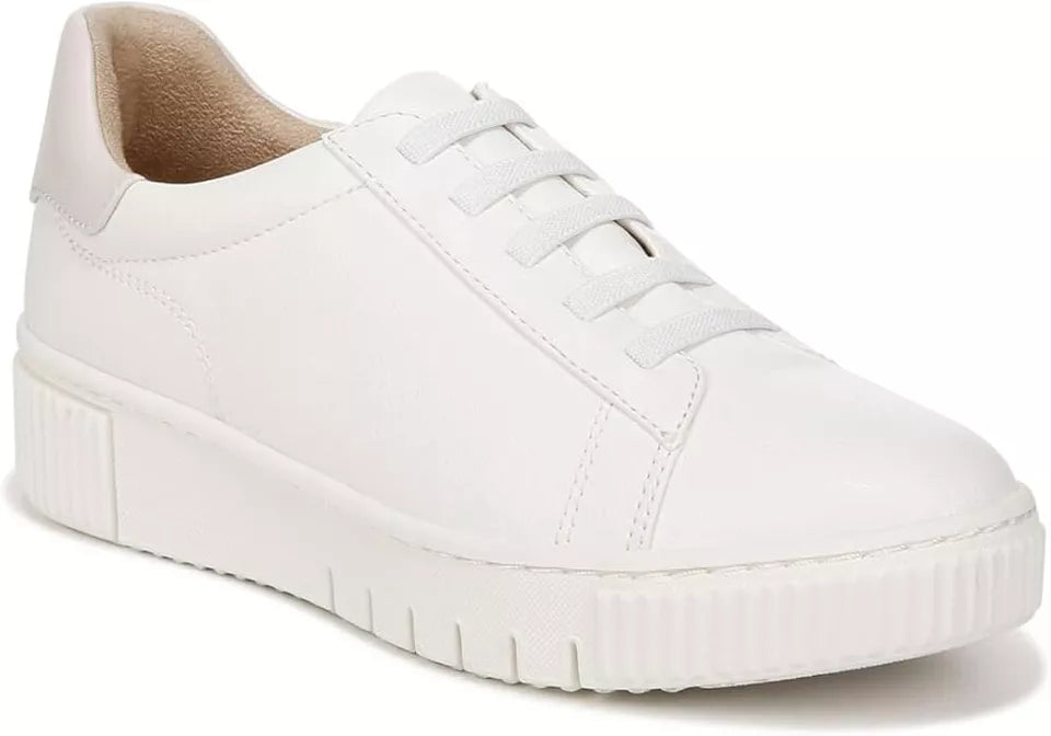 SOUL Naturalizer Tia Step-In White Laced Sneaker Size 8 Wide