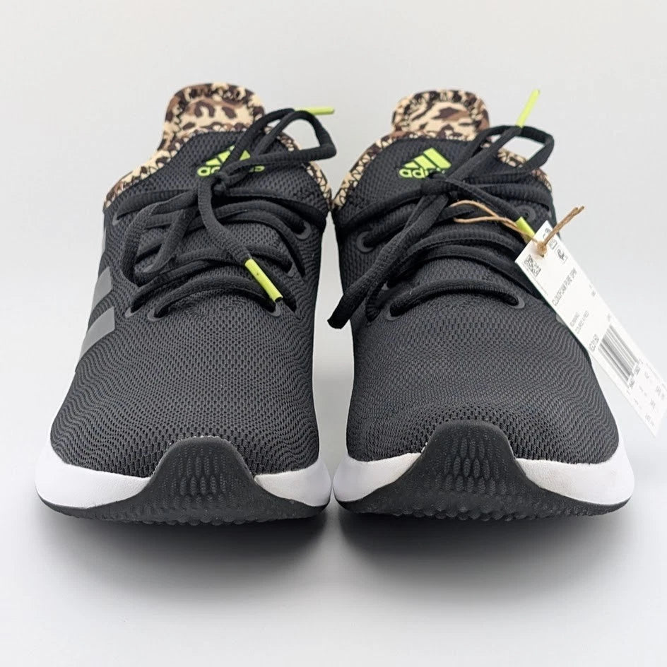 adidas Cloudfoam Pure SPW Sneaker Shoes 9.5 Core Black Pulse Lime IG3150 SoleComfort.shoes