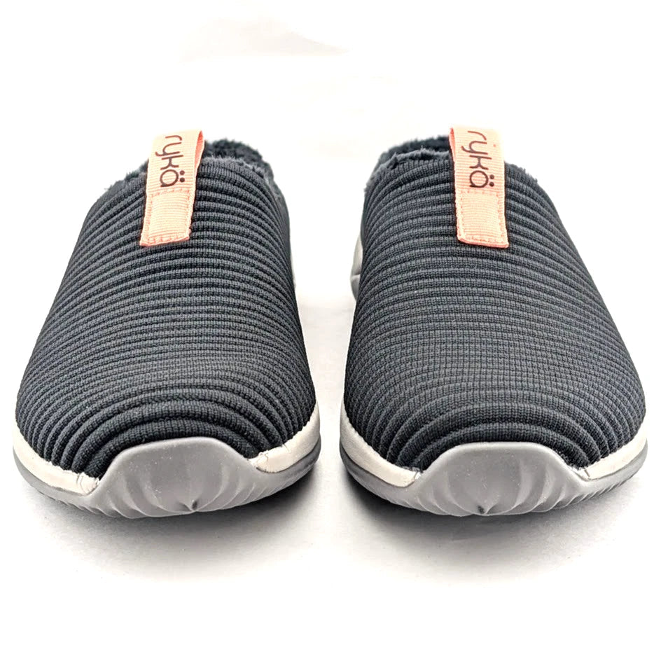 Ryka Echo Knit Mule 2 Women Shoes -Size 5M- Indoor/Outdoor Black A457368 SoleComfort.shoes