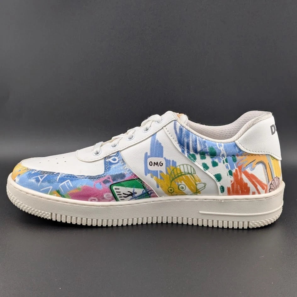 DOGO White Sneakers for Women Size 10 Vegan Leather and Unique Design SoleComfort.shoes