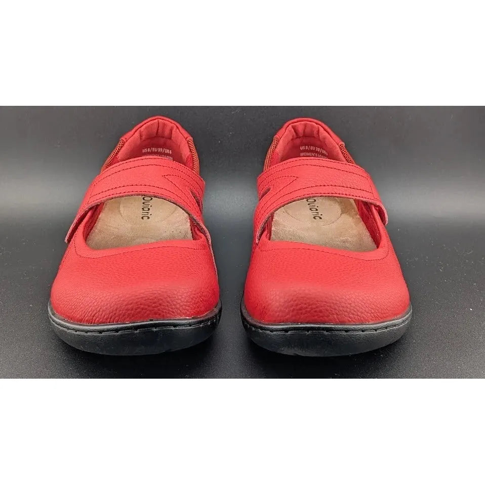 Oviaric Flats Mary Jane Dress Shoes Loafers Women’s 8 M Red Hook & Loop Closure SoleComfort.shoes
