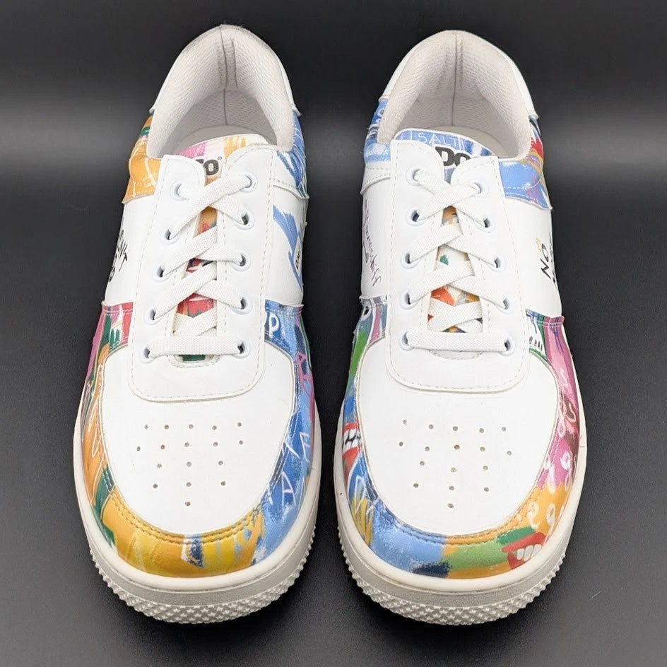 DOGO White Sneakers for Women Size 10 Vegan Leather and Unique Design SoleComfort.shoes