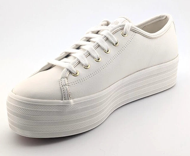 NEW Keds Triple Up Leather PIP/WT Go Athletic Platform Shoes Women's Size 8.5