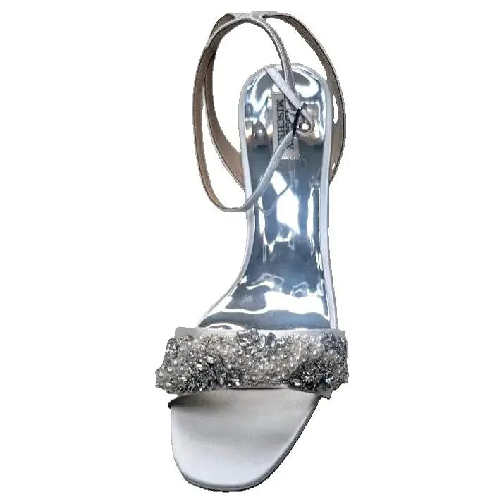 Badgley Mischka Clara Women's Embellished Strap Evening Shoe Size US 11 EU 42 Badgley Mischka