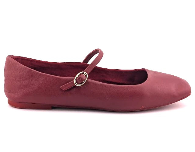 Pre-owned Kenneth Cole New York Womens Jasper Red Ballet Flats 7.5 Medium (B,M) SC2360