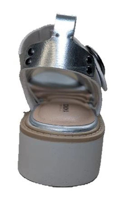 Sonoma Women's Naava Fisherman Sandals Silver w/ Buckle Boho New Shoe Sizes 5-9