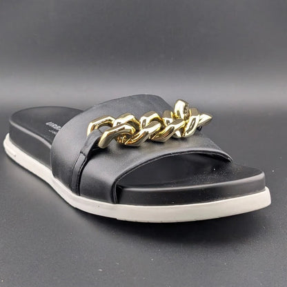 UrbanSport By J/Slides Women's Fruit Chain Comfort Sandal in Camel or Black Luxe SoleComfort.shoes