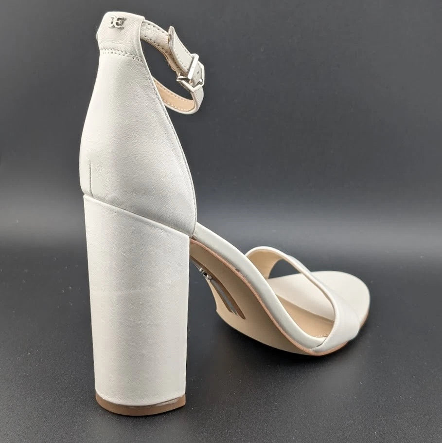 Sam Edelman Women's Sz 9 Yaro Leather Ankle Strap Block Heel Sandals NIB SoleComfort.shoes
