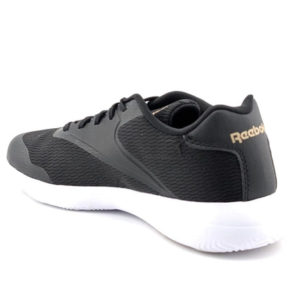 Reebok Stridium Women's Size 7 Black Golden Bronze Athletic Walking Shoe SoleComfort.shoes