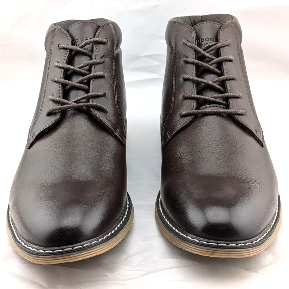London Fog LFM-Tyler Chukka Boot Brown or Black Vegan Leather London Fog