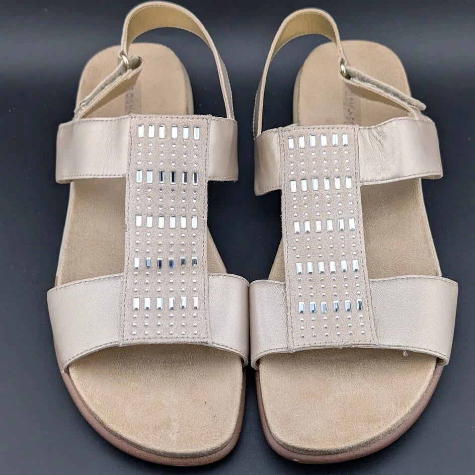 Easy Spirit Womens Hazel Wedge Sandal, Biege 150, 10 Narrow US SoleComfort.shoes