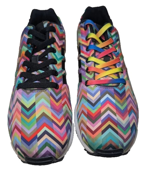 adidas Mens Size 11 ZX Flux Chevron Multicolor Torsion Lace-Up Sneaker B2539