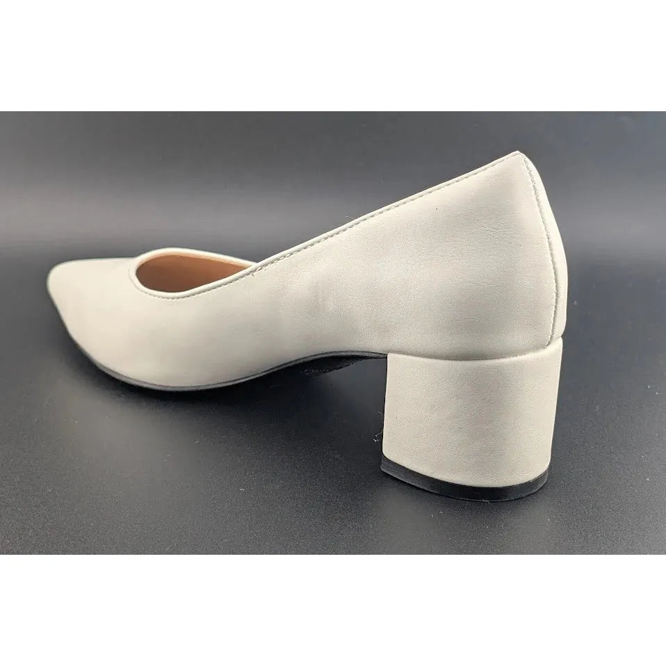 DREAM PAIRS Sz 7.5 Women Low Chunky Block Heel Pointed Toe Comfort Slip On Pumps SoleComfort.shoes
