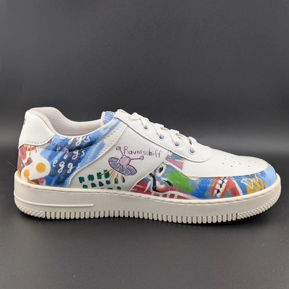 DOGO White Sneakers for Women Size 10 Vegan Leather and Unique Design SoleComfort.shoes
