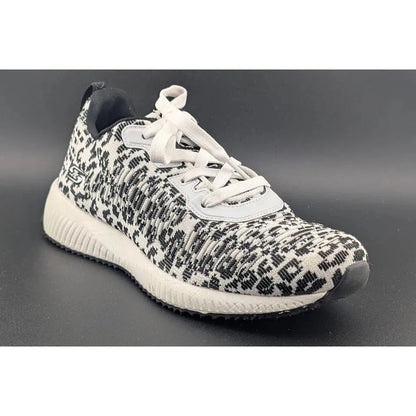 Skechers Bob's Squad Women's Size 6.5 Mighty Cat Running Shoes Leopard Sneakers SoleComfort.shoes