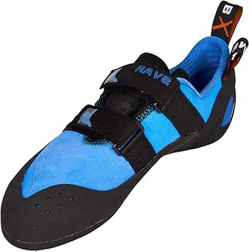 ClimbX Rave Men's Size 6 Strap Blue Climbing Shoes Outdoor Footwear EU Size 38