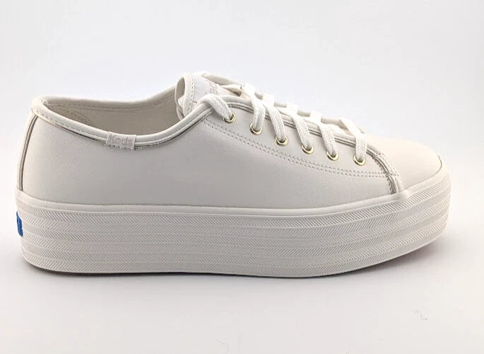 NEW Keds Triple Up Leather PIP/WT Go Athletic Platform Shoes Women's Size 8.5