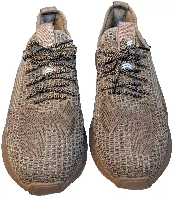 Steel Toe Work Shoes Mens Size 10 Tan Beige Lightweight Breathable Industrial ox