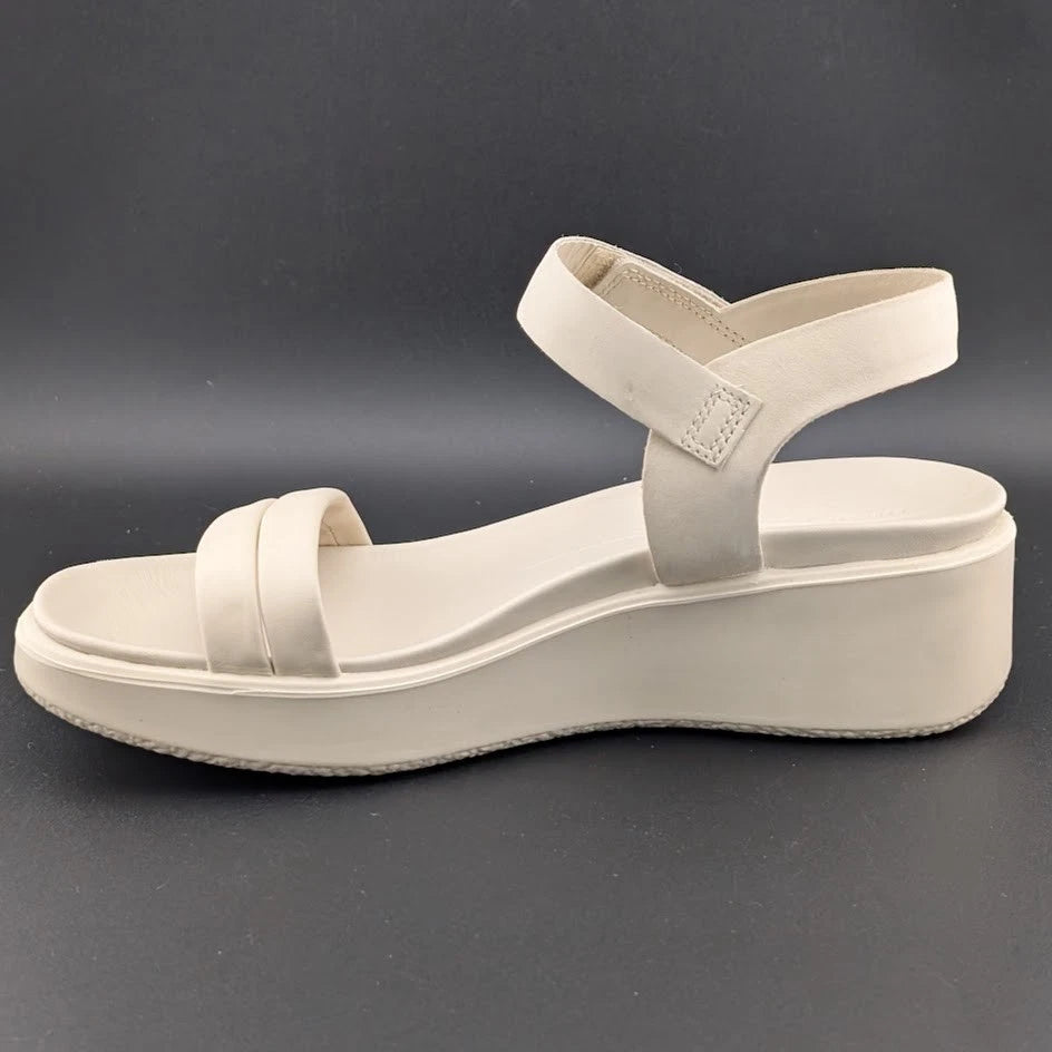 ECCO Women's Size 7-7.5 Flowt LX Wedge Sandal - Limestone - 273303-59113 SoleComfort.shoes