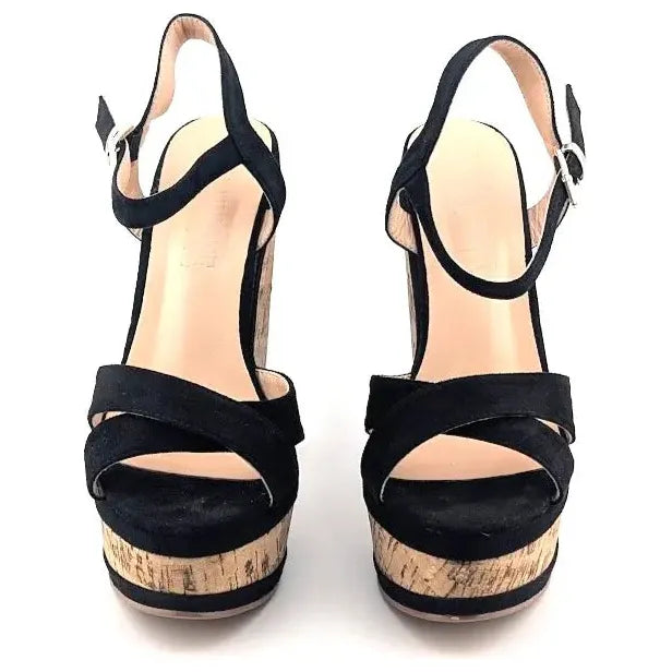 Women's Size 8 Platform Wedge 5.9" Heel Sandals Pumps Open Toe High Heels Shoes Merumonte
