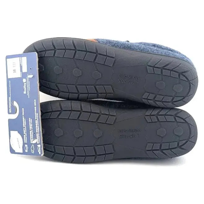 Father's Day***Wembley Mens Navy Indoor/Outdoor Microsuede Slipper with Plaid Fleece Lining XXL Wembley