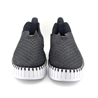 ILSE JACOBSEN HORNBÆK Women's Sz 8.5M (EU 39) Tulip Black Slip-On Comfort Sneaker Shoe BRAND NEW SoleComfort.shoes