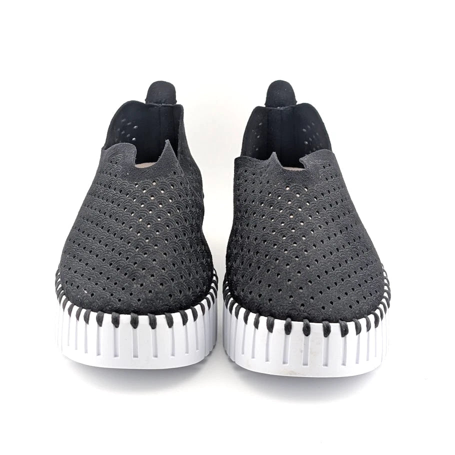 ILSE JACOBSEN HORNBÆK Women's Sz 8.5M (EU 39) Tulip Black Slip-On Comfort Sneaker Shoe BRAND NEW SoleComfort.shoes