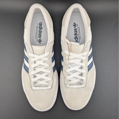 adidas Matchbreak Super Men's 10.5 White/Gry/Navy EG2740 Skateboarding Shoes SoleComfort.shoes