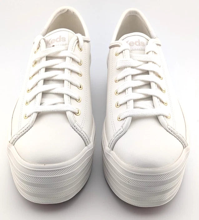 NEW Keds Triple Up Leather PIP/WT Go Athletic Platform Shoes Women's Size 8.5
