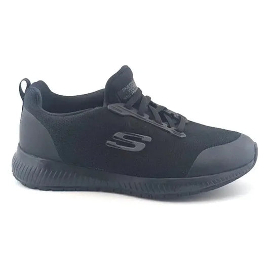 Pre-owned Skechers Womens Size 6.5 Wide Squad SR Slip-On Slip Resistant Work Shoes 77222W - SoleComfort.shoes