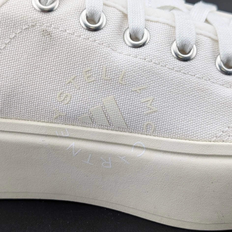 adidas Women's Size 8 Stella McCartney Court Cotton Athletic Shoes (Mens Size 7) adidas