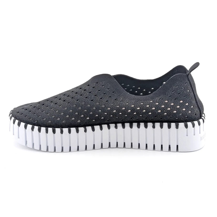 ILSE JACOBSEN HORNBÆK Women's Sz 8.5M (EU 39) Tulip Black Slip-On Comfort Sneaker Shoe BRAND NEW SoleComfort.shoes