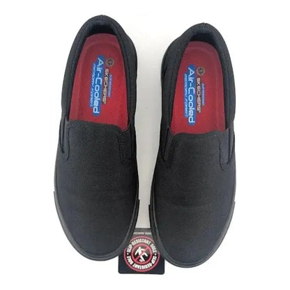 Womens Skechers Work Relaxed Fit-Sudler Colobus Shoe Black 108012 Slip Resistant - SoleComfort.shoes