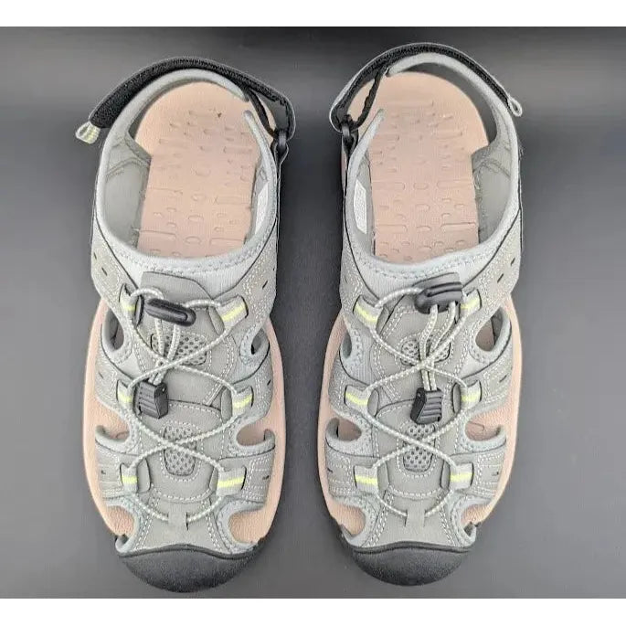 Mens Size 11 Grey Summer Sport Fishman Sandals - Comfy Beach Water Walking Shoes - SoleComfort.shoes