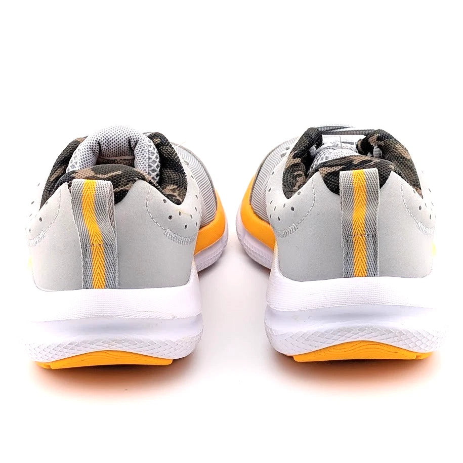 Under Armour Unisex's Grade School Assert 10 Running Shoe Size 5Y Grey/Orange SoleComfort.shoes