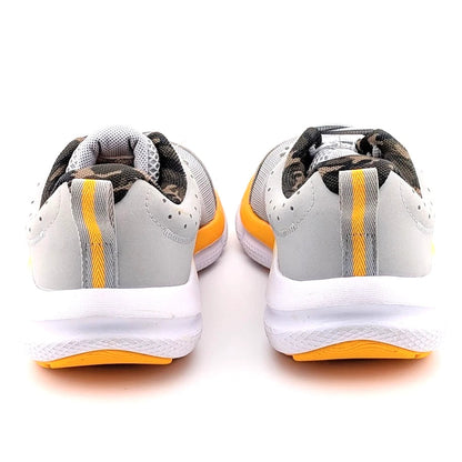 Under Armour Unisex's Grade School Assert 10 Running Shoe Size 5Y Grey/Orange SoleComfort.shoes