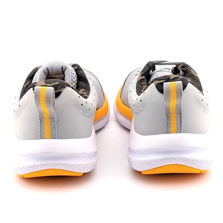 Under Armour Unisex's Grade School Assert 10 Running Shoe Size 5Y Grey/Orange SoleComfort.shoes